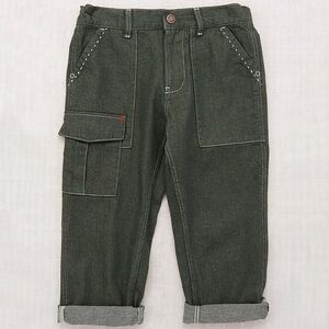Misha and Puff dark green denim workwear boys pants